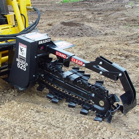 unused bradco 625 56 in skid steer trencher|bradco 625 trencher specs.